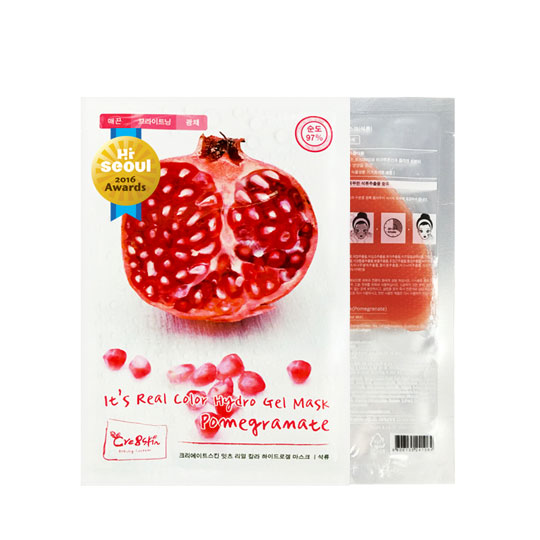 It's real color hydro gel mask-pomegranate